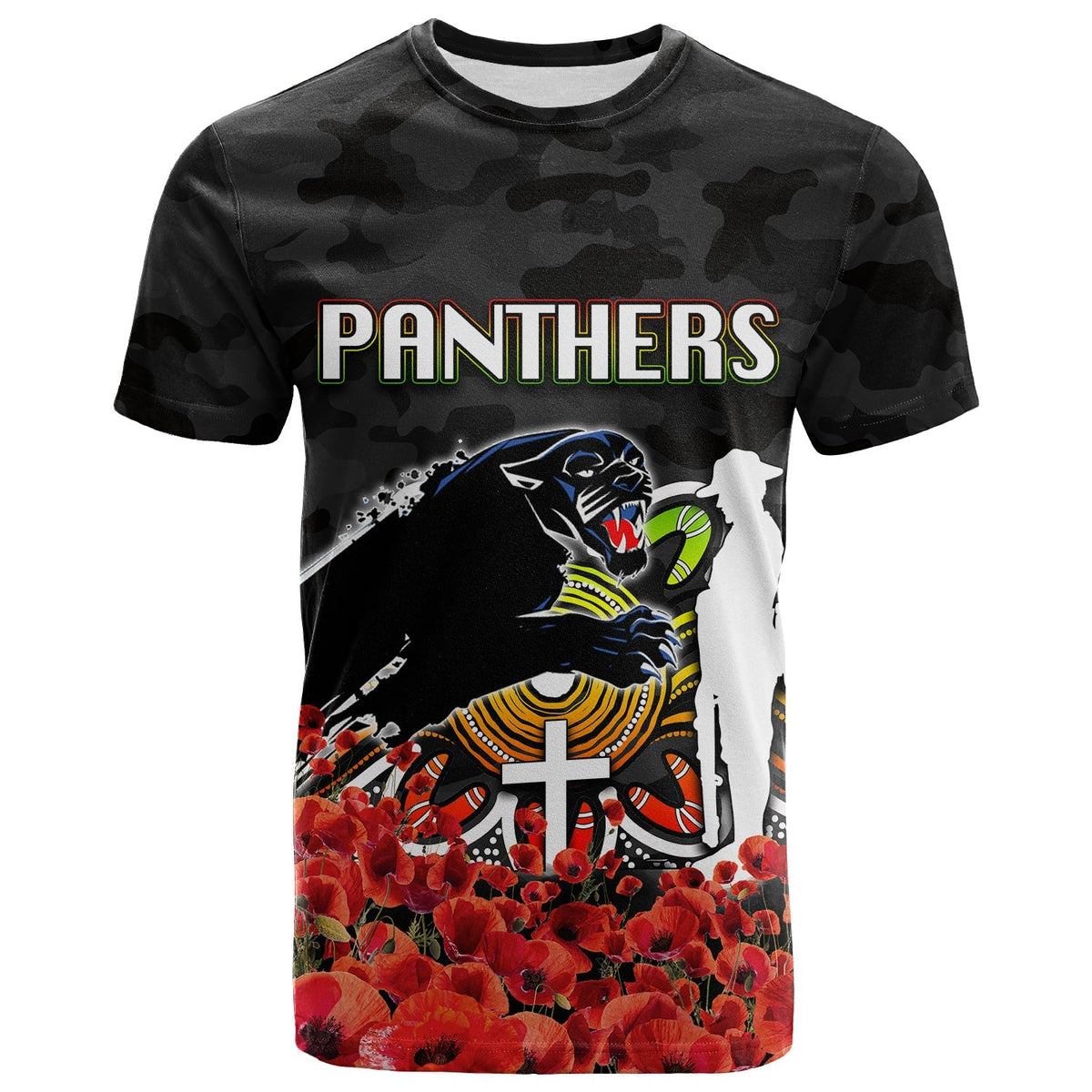penrith-panthers-t-shirt-anzac-day-poppy-flowers-with-army-patterns