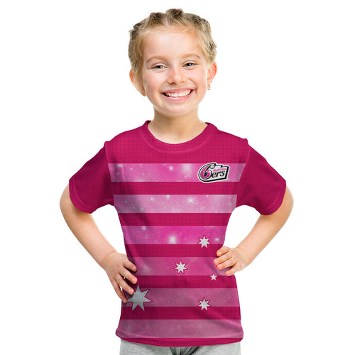 sydney-sixers-cricket-t-shirt-kid-galaxy-star-simple-ver01