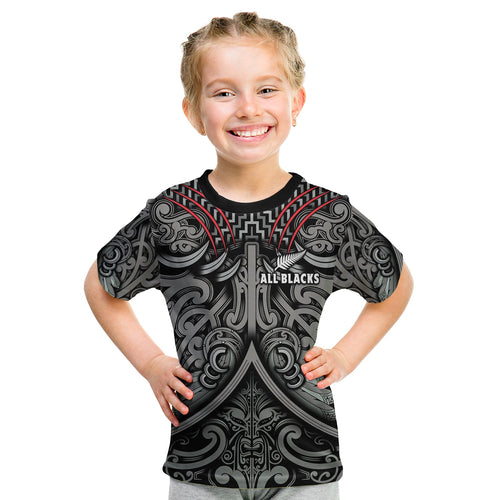custom-text-and-number-new-zealand-silver-fern-rugby-t-shirt-kid-all-black-nz-maori-pattern