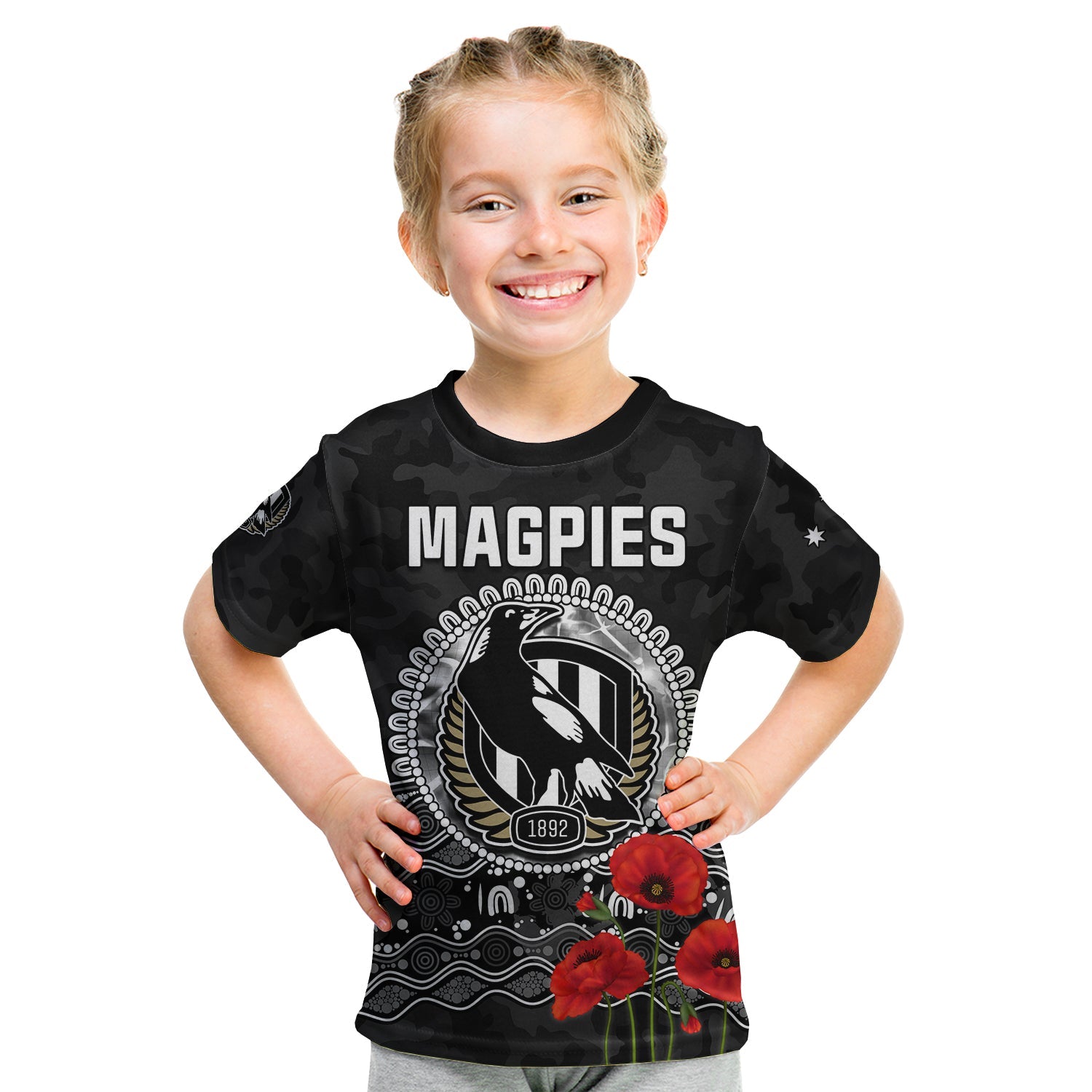custom-text-and-number-magpies-football-anzac-day-t-shirt-speical-poppy-mix-aboriginal