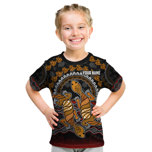 custom-personalised-australia-valentine-t-shirt-kid-aboriginal-couple-lizards-my-love