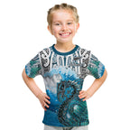 custom-personalised-manaia-maori-t-shirt-kid-fern-aotearoa-blue-waves