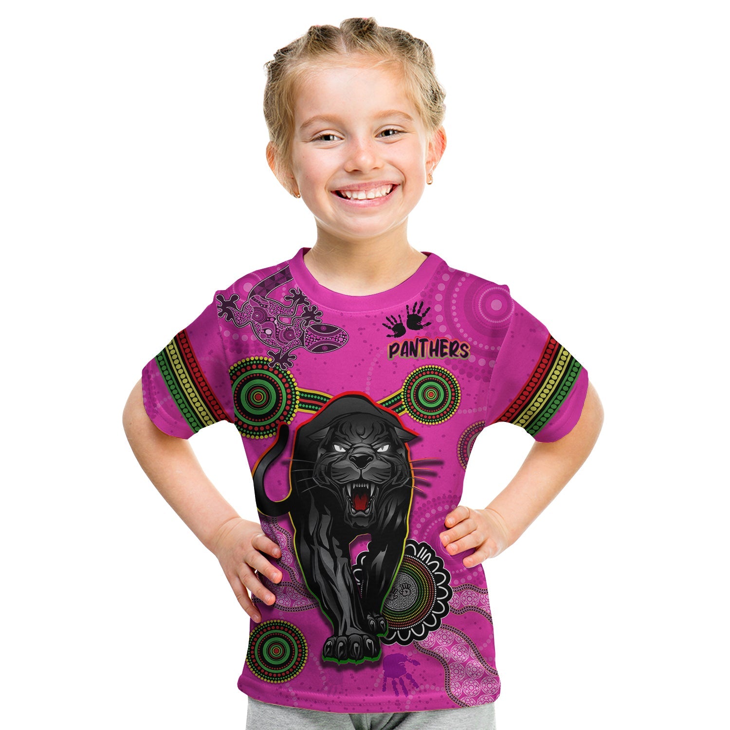 custom-text-and-number-panthers-t-shirt-aboriginal-with-lizard
