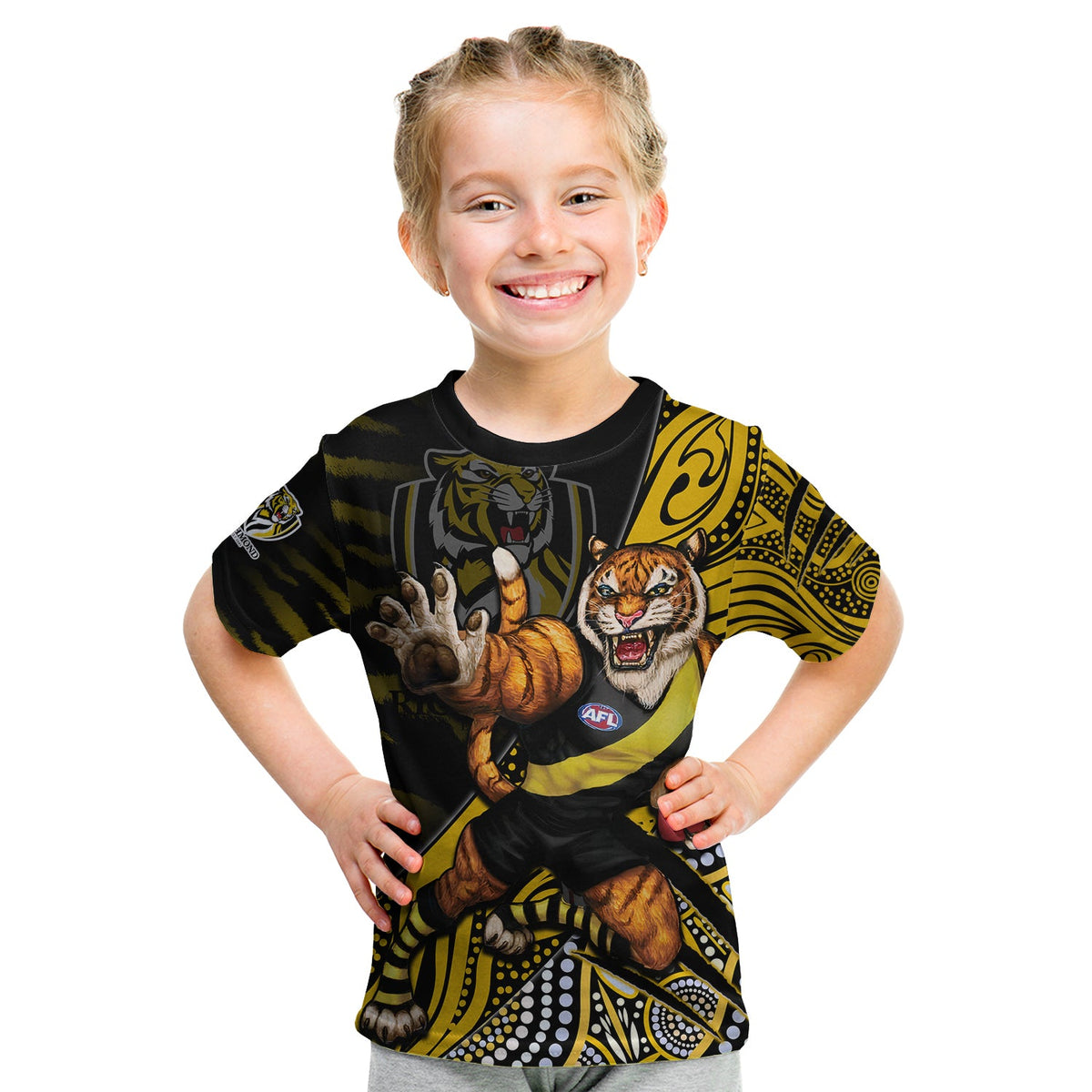 richmond-football-t-shirt-kid-aboriginal-go-the-tigers-mascot
