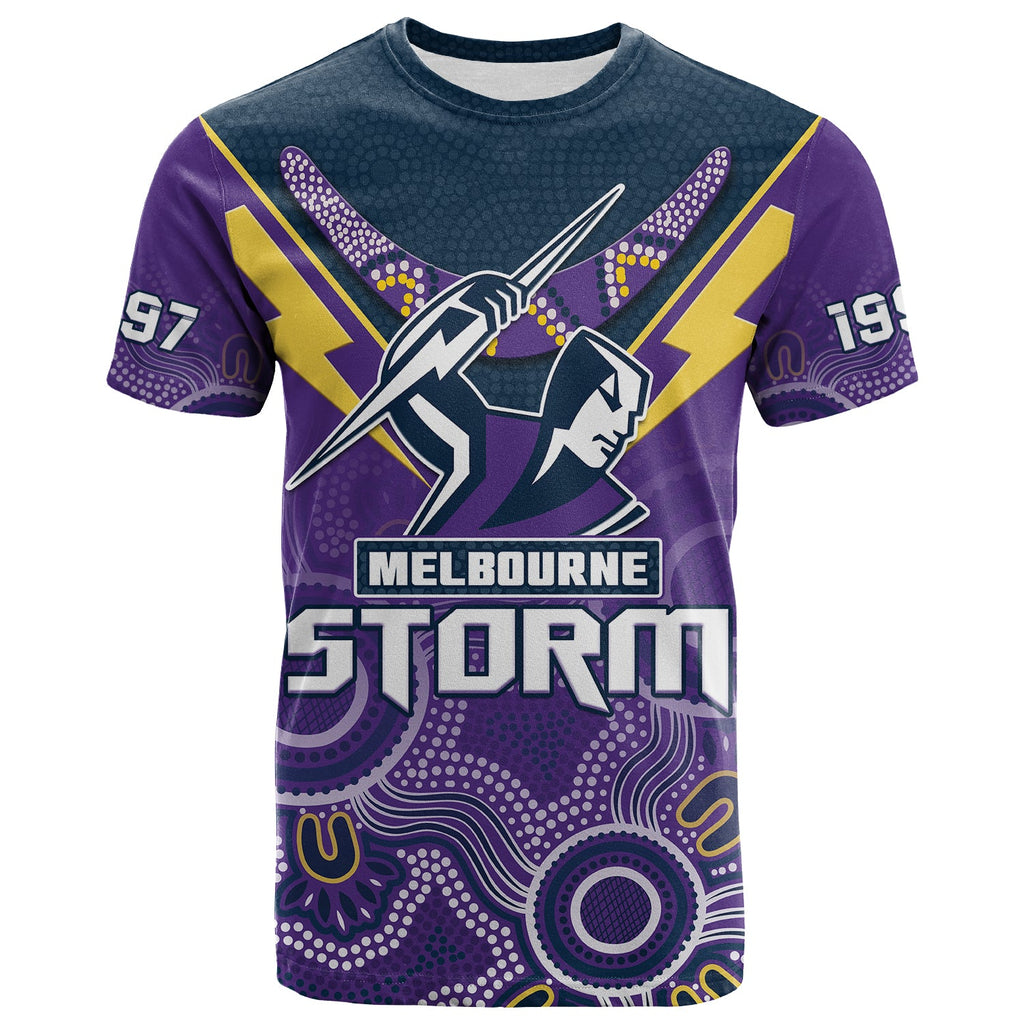 custom-text-and-number-melbourne-storm-rugby-t-shirt-indigenous-boomerang-gradient-style