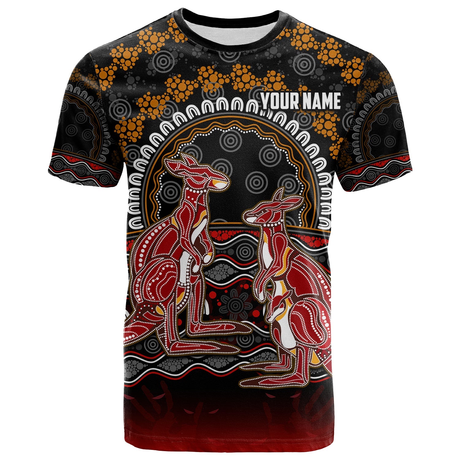 custom-personalised-australia-valentine-t-shirt-aboriginal-couple-kangaroos-my-love
