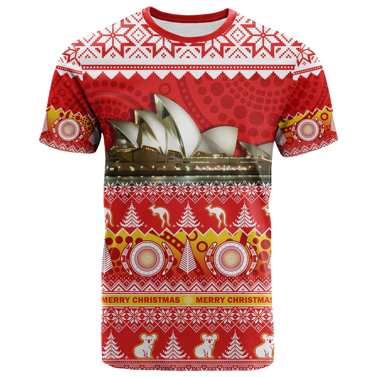 custom-personalised-australia-t-shirt-sydney-opera-house-aboriginal-art-merry-christmas