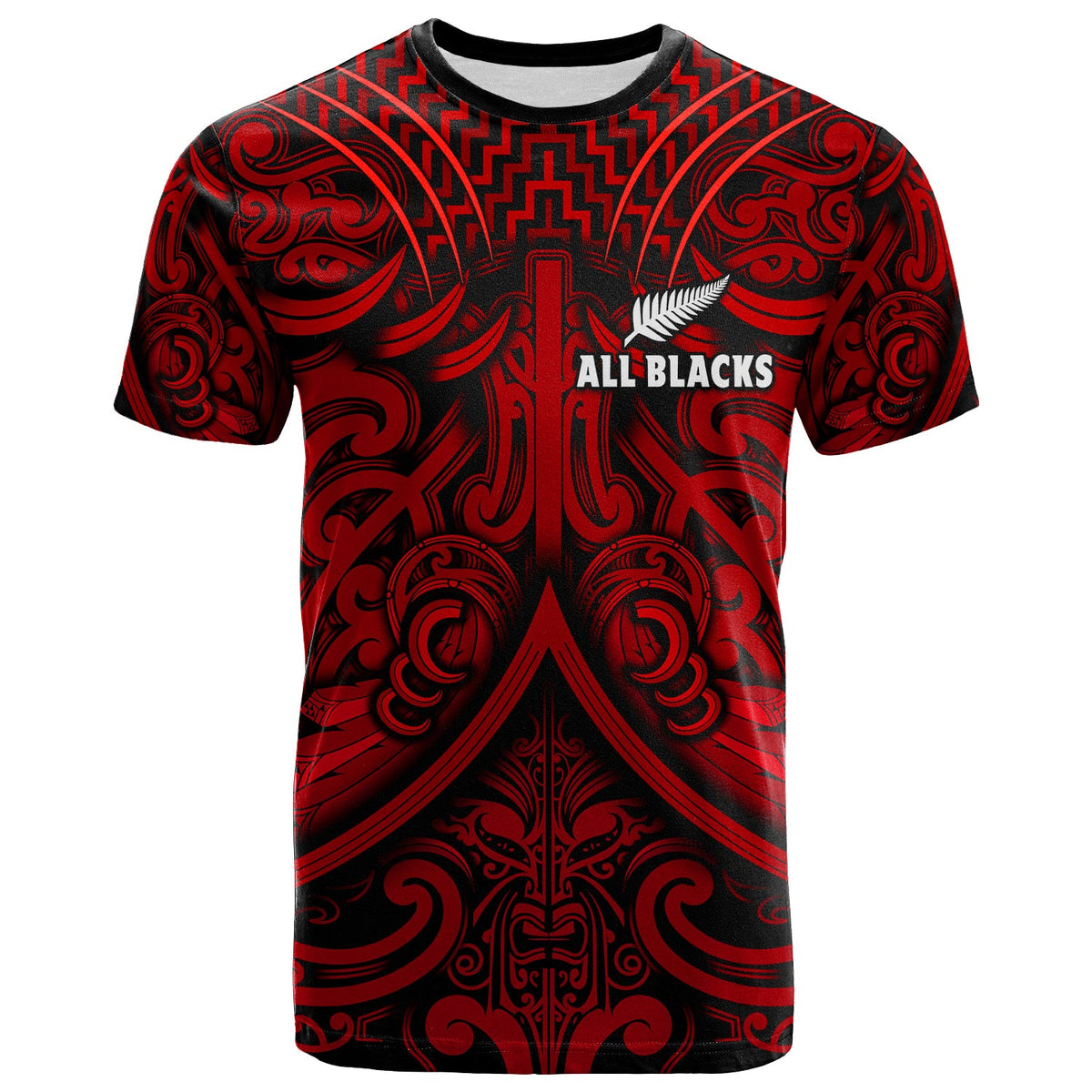 custom-text-and-number-new-zealand-silver-fern-rugby-t-shirt-all-black-red-nz-maori-pattern