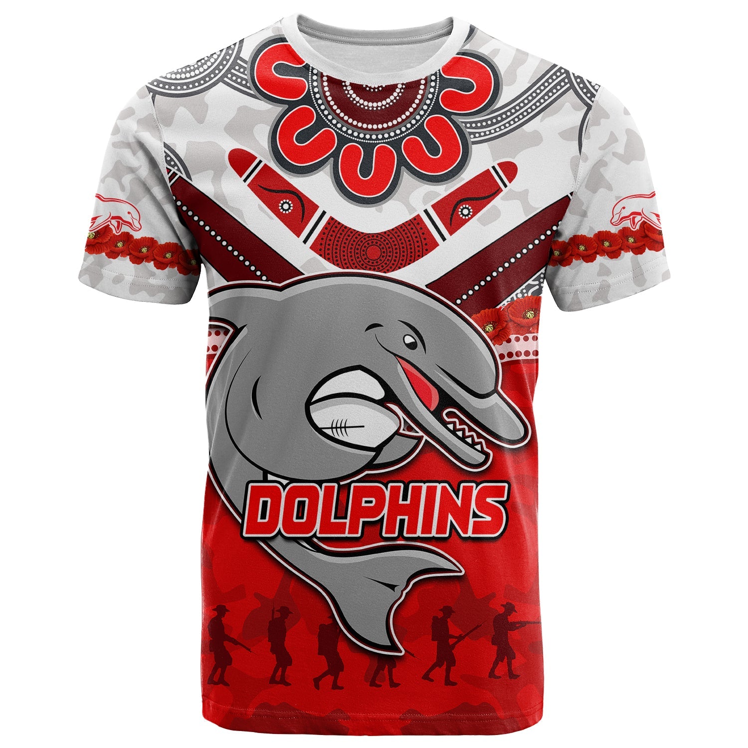 custom-text-and-number-dolphins-rugby-t-shirt-anzac-day-poppy-aboriginal