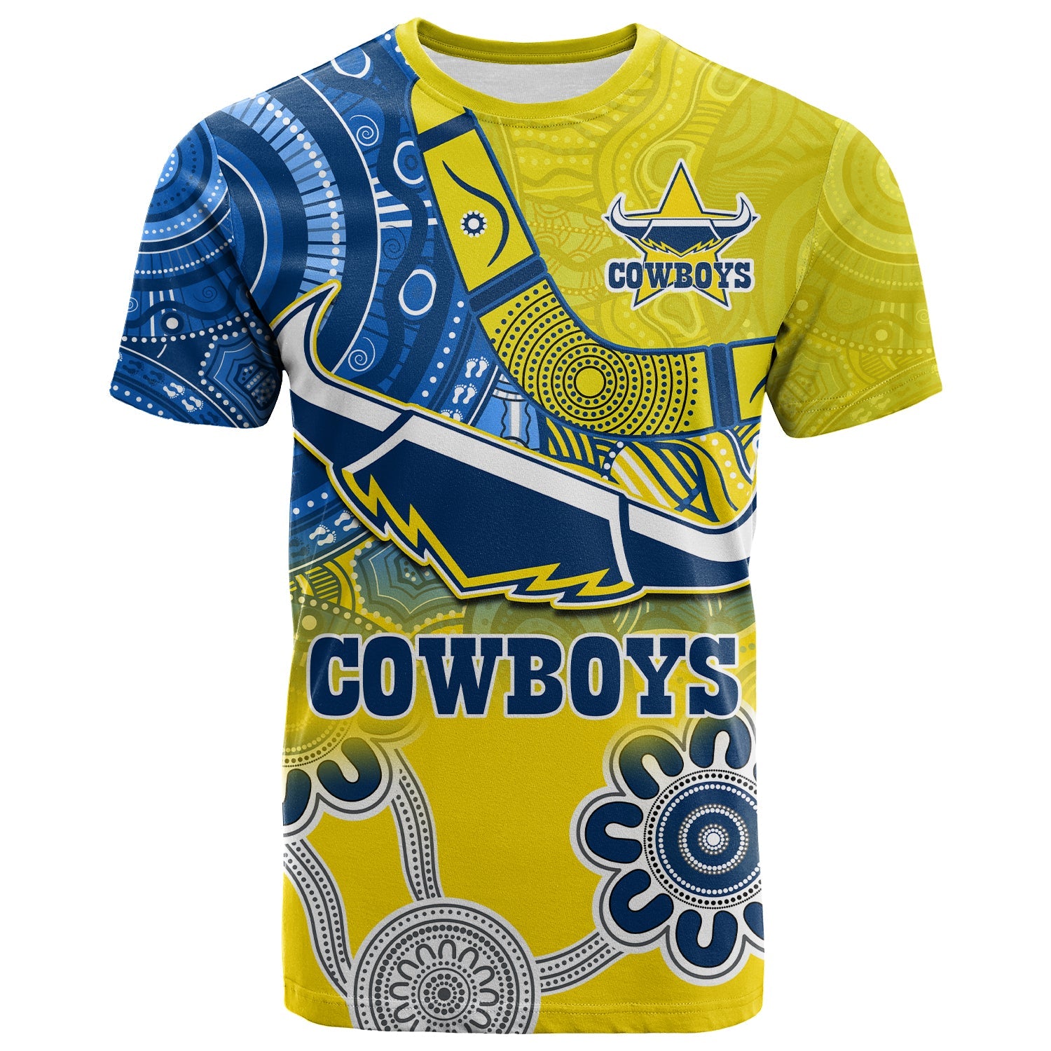 custom-text-and-number-cowboys-rugby-t-shirt-aboriginal-boomerang-go-premiers-north-queensland