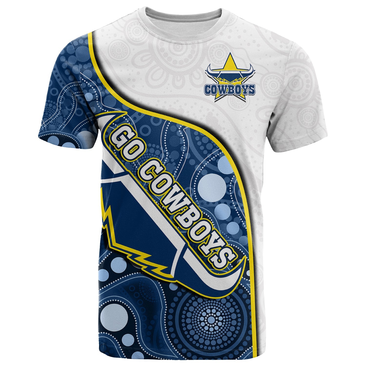 custom-text-and-number-cowboys-rugby-t-shirt-indigenous-pattern-2022-premiers-sporty-style