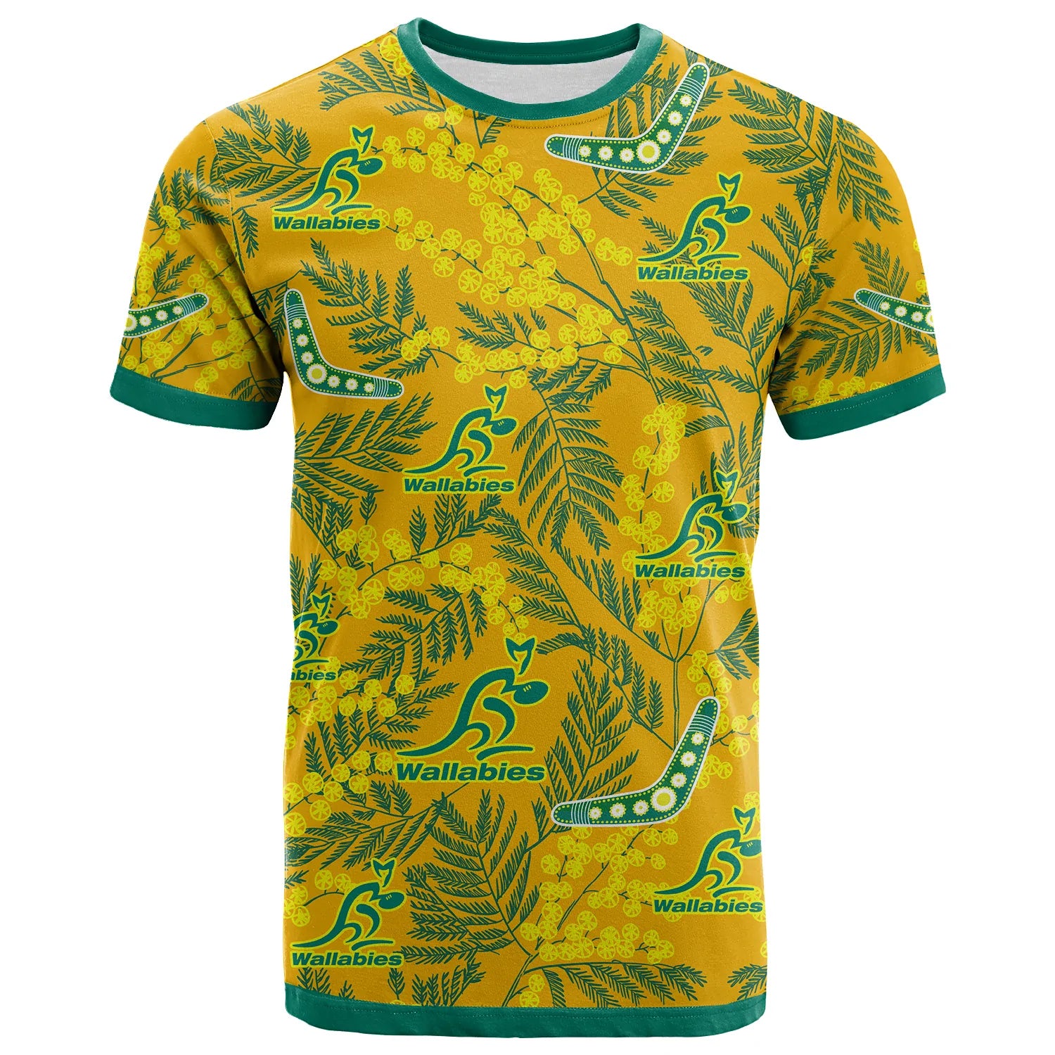 custom-personalised-wallabies-rugby-t-shirt-golden-wattle-aboriginal-boomerang-style-hawaii