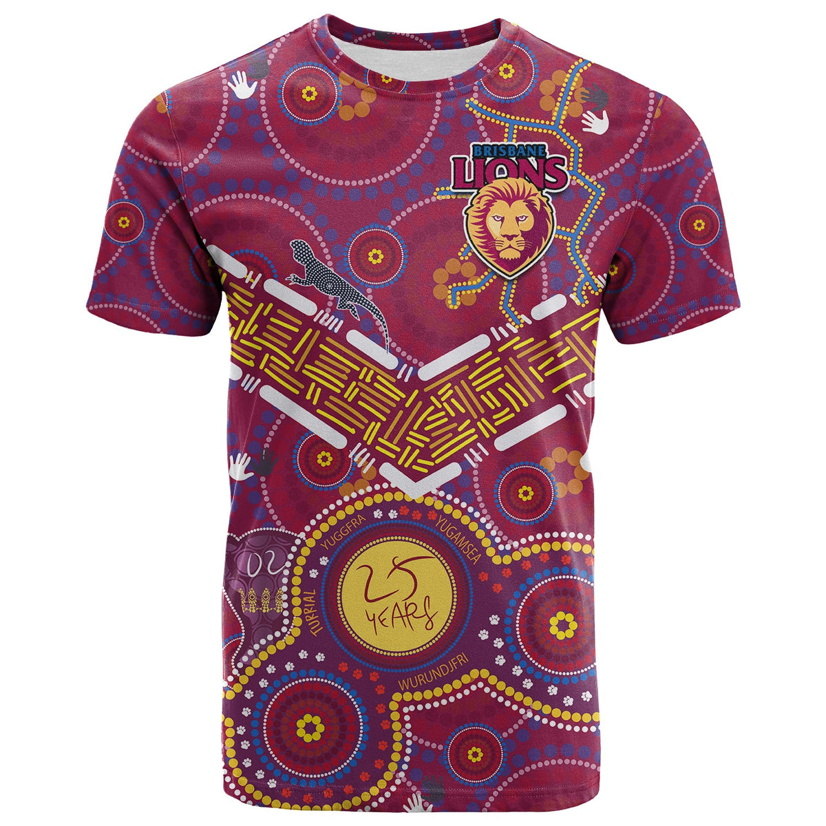 brisbane-football-t-shirt-indigenous-pattern-go-lions-unique-style