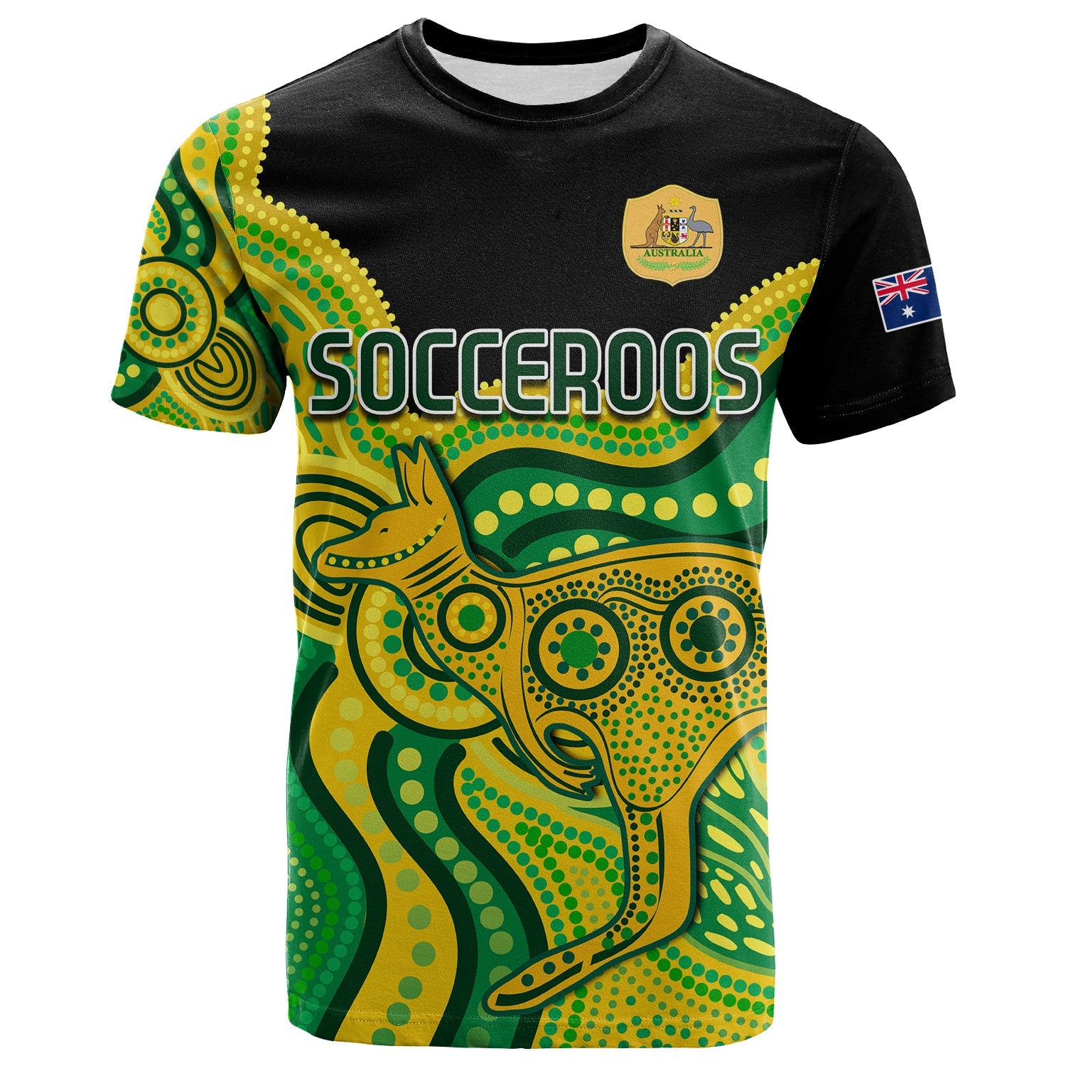 custom-text-and-number-australia-soccer-t-shirt-world-cup-football-2022-socceroos-we-are-champions
