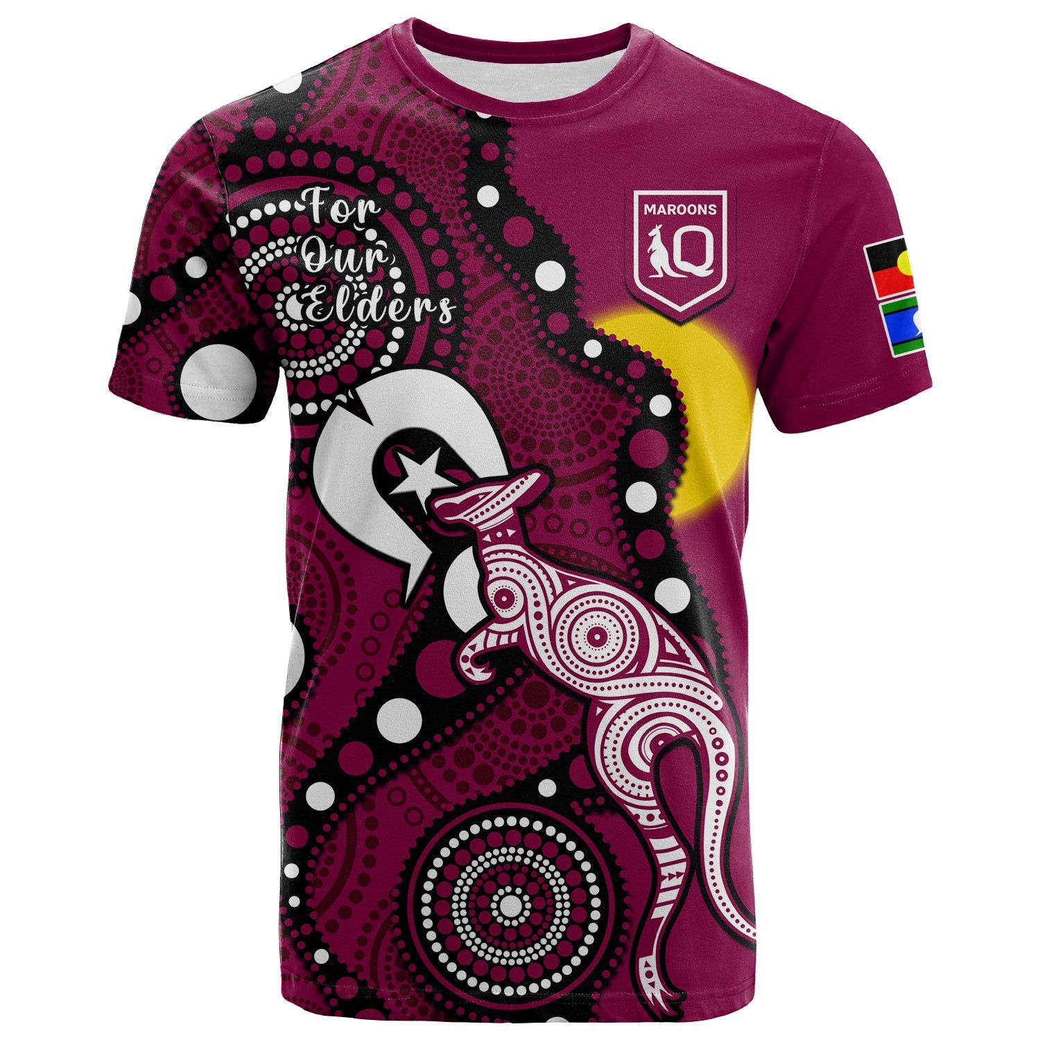 custom-text-and-number-maroons-rugby-naidoc-2023-t-shirt-qld-for-our-elders-indigenous-art