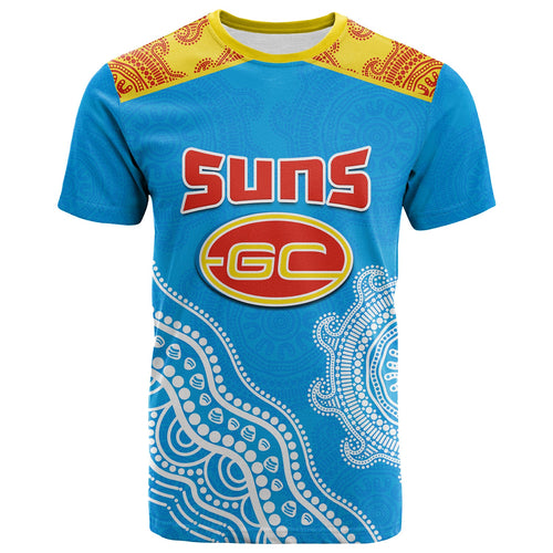 custom-text-and-number-suns-t-shirt-go-sunnies-aboriginal-simple-style