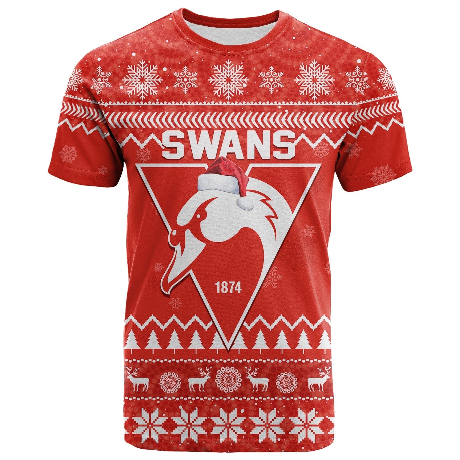 custom-personalised-swans-football-christmas-t-shirt-sydney-indigenous-merry-xmas