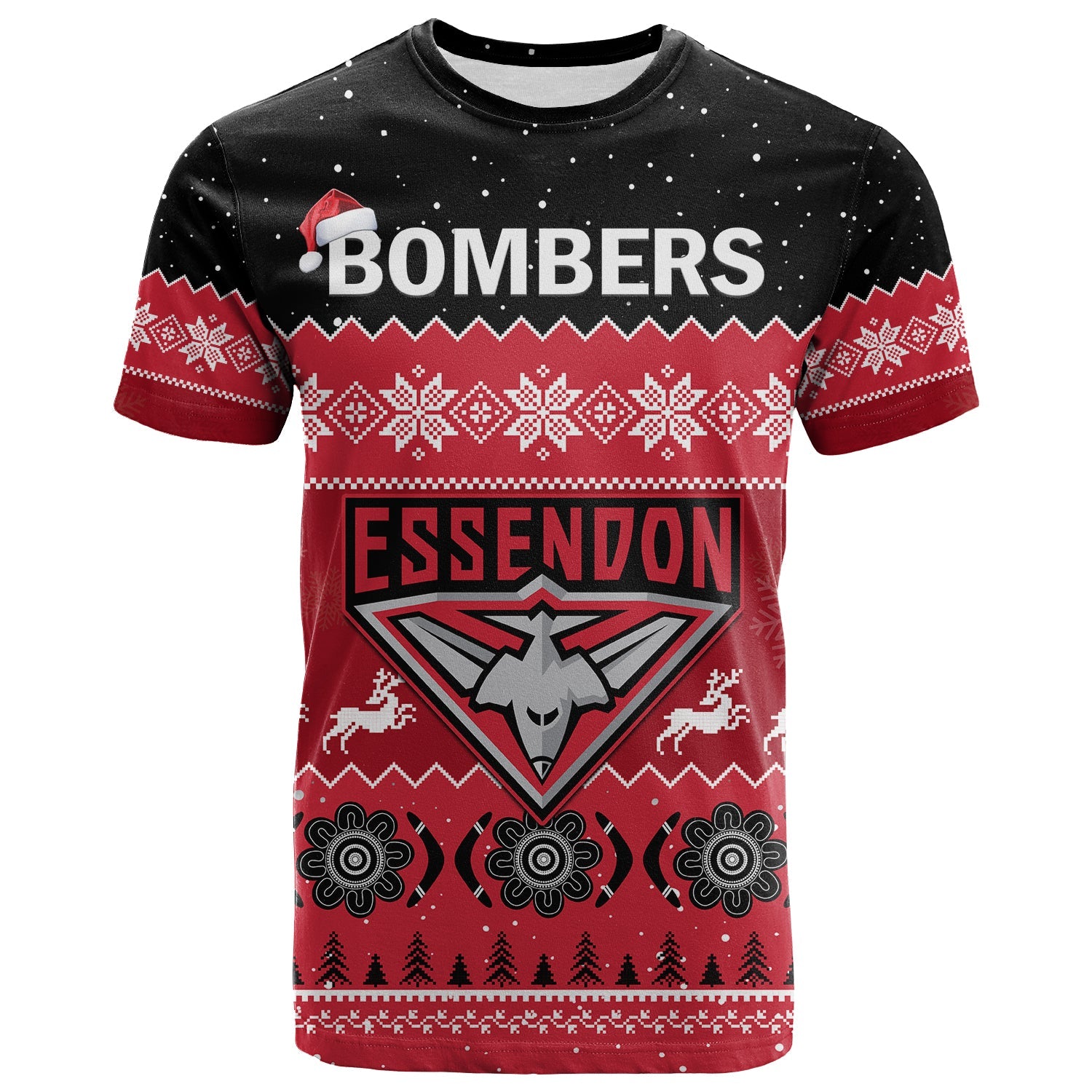 essendon-football-t-shirt-bombers-indigenous-merry-christmas