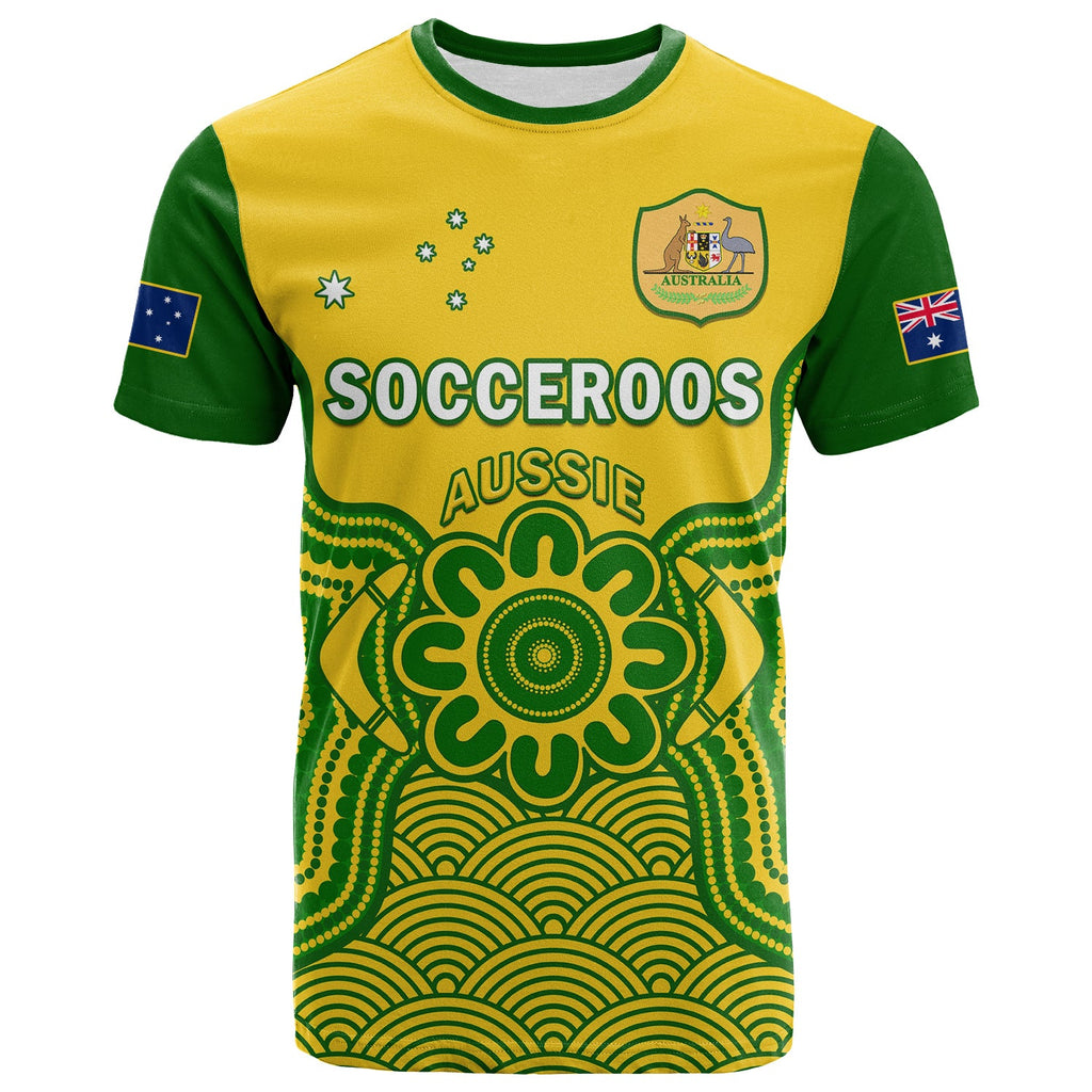 custom-text-and-number-australia-soccer-t-shirt-socceroos-aboriginal-go-champions-world-cup-2022