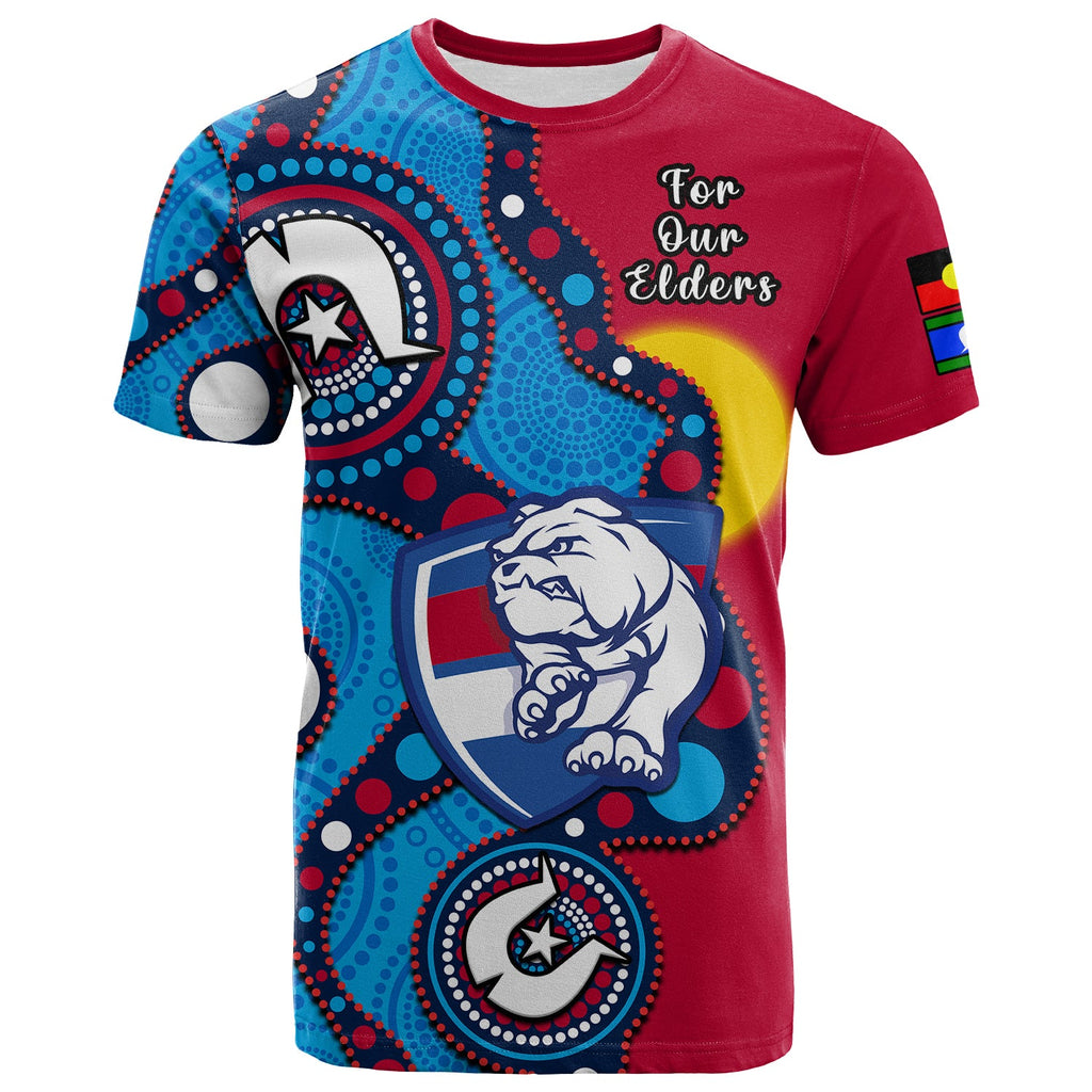custom-text-and-number-western-bulldogs-football-naidoc-2023-t-shirt-indigenous-for-our-elders