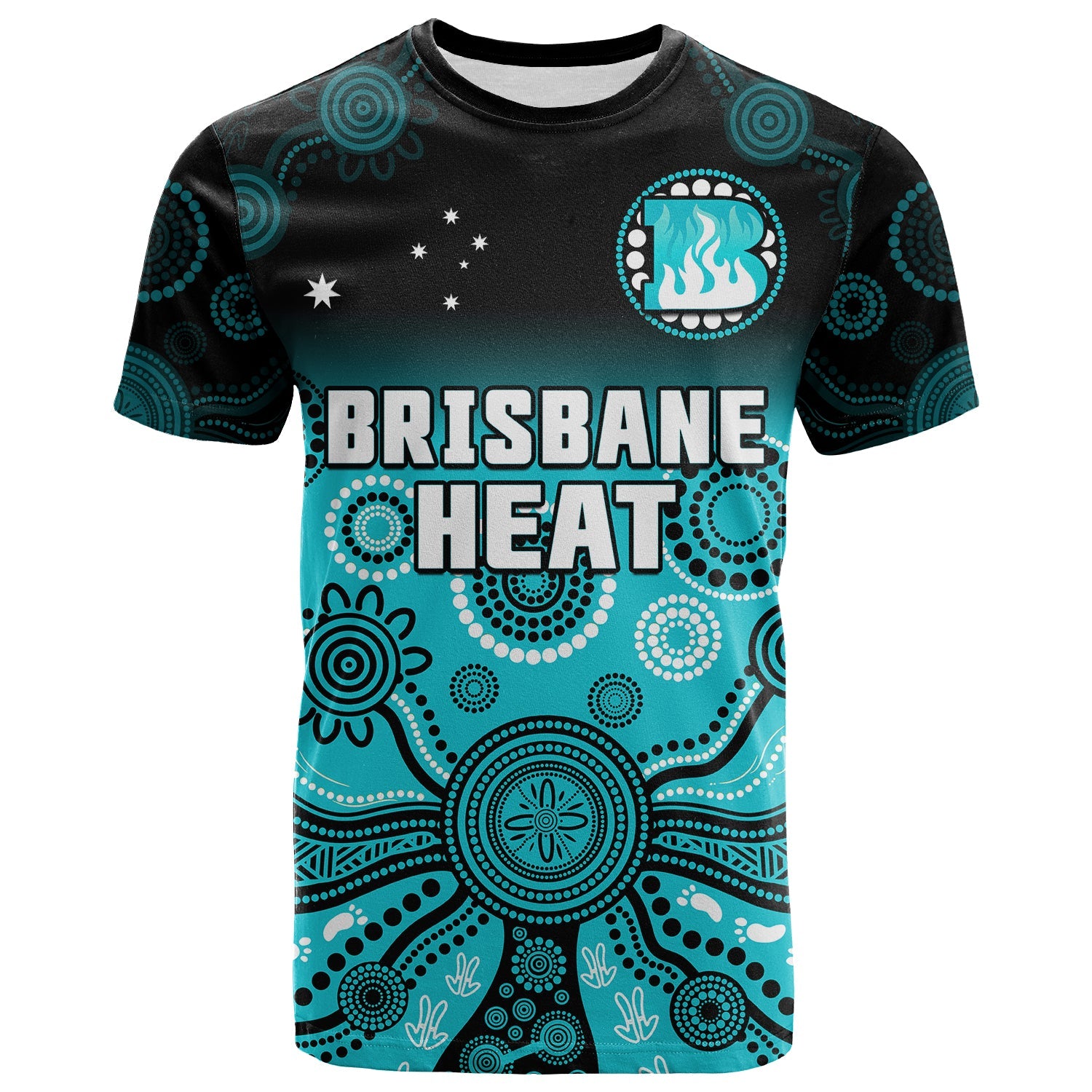 brisbane-heat-t-shirt-gradient-aboriginal-dot-painting