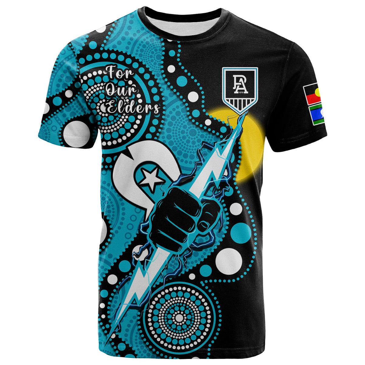 port-adelaide-football-naidoc-2023-t-shirt-for-our-elders-indigenous-art