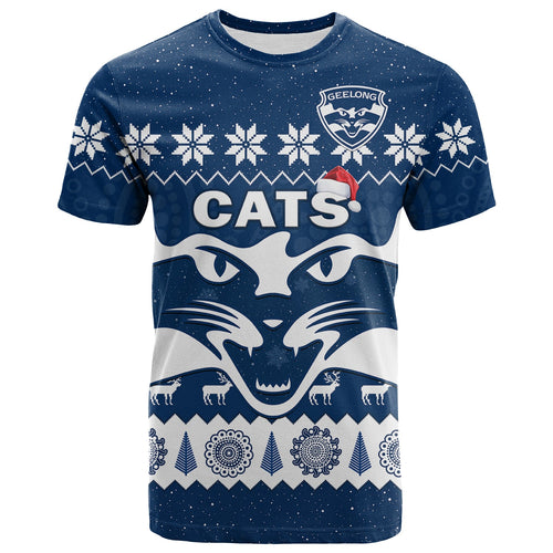 cats-football-christmas-t-shirt-geelong-aboriginal-painting