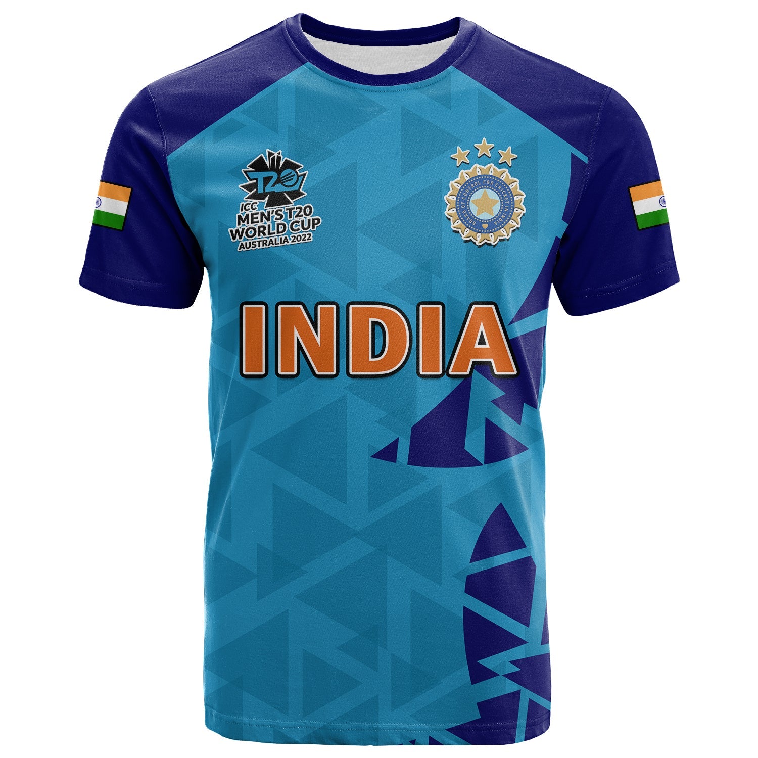 custom-text-and-number-india-cricket-t-shirt-men-in-blue-2022-mens-t20-world-cup