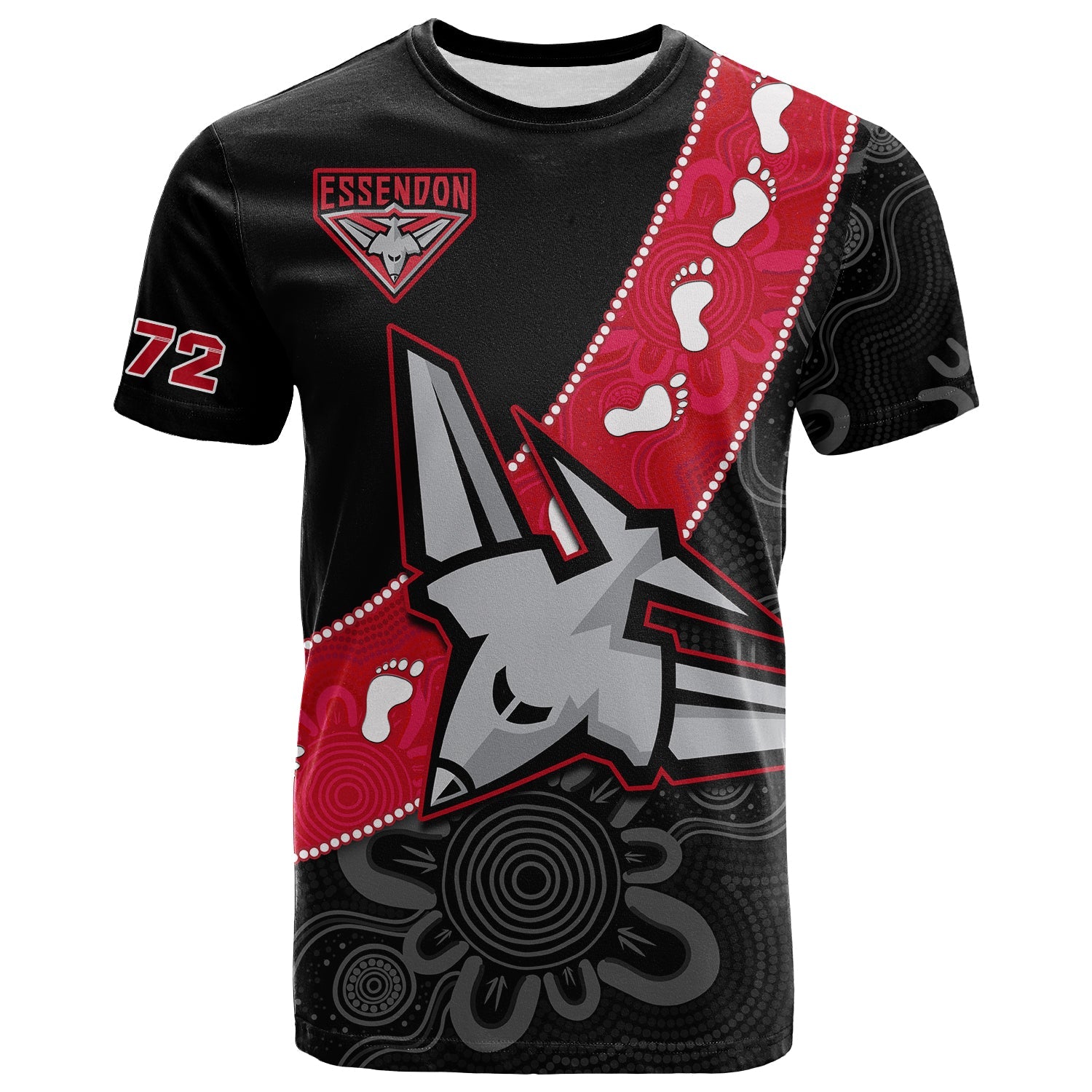 custom-text-and-number-essendon-football-t-shirt-go-bombers-1872-aboriginal-art