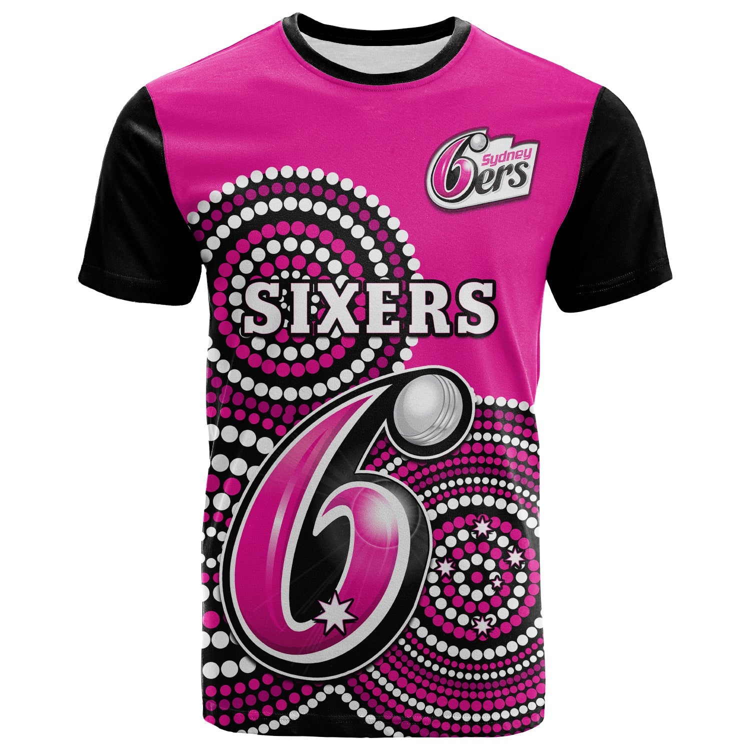 custom-text-and-number-sydney-sixers-cricket-t-shirt-champions-bbl12-proud-indigenous-art