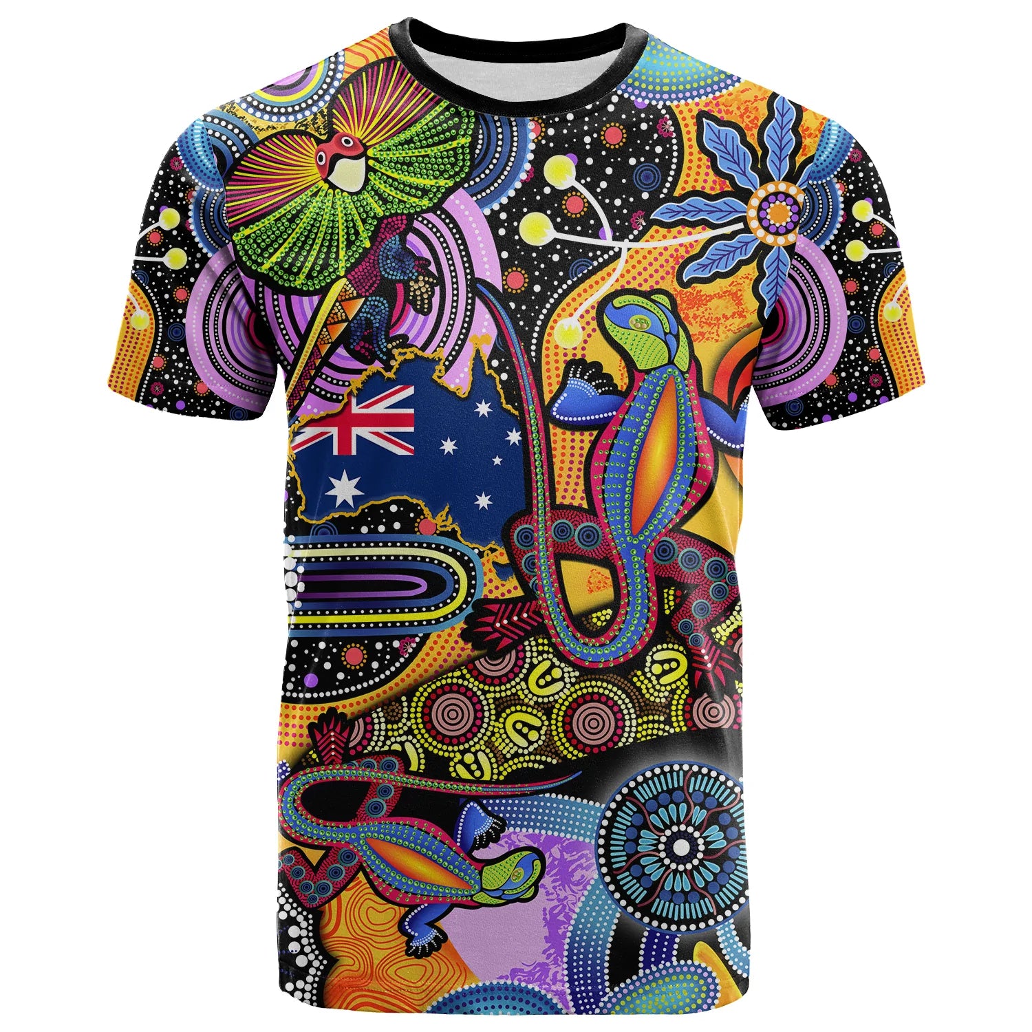 custom-personalised-australia-t-shirt-indigenous-animal-artsy