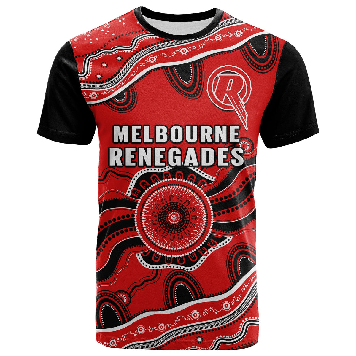 custom-text-and-number-renegades-cricket-t-shirt-melbourne-aboriginal-painting