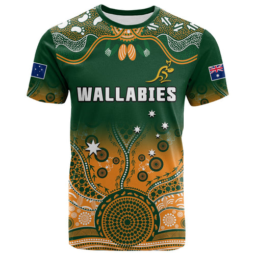 custom-text-and-number-australia-rugby-t-shirt-wallabies-kangaroo-green-aboriginal