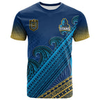 custom-text-and-number-gold-coast-titans-rugby-t-shirt-pasifika-gradient-polynesian-pattern