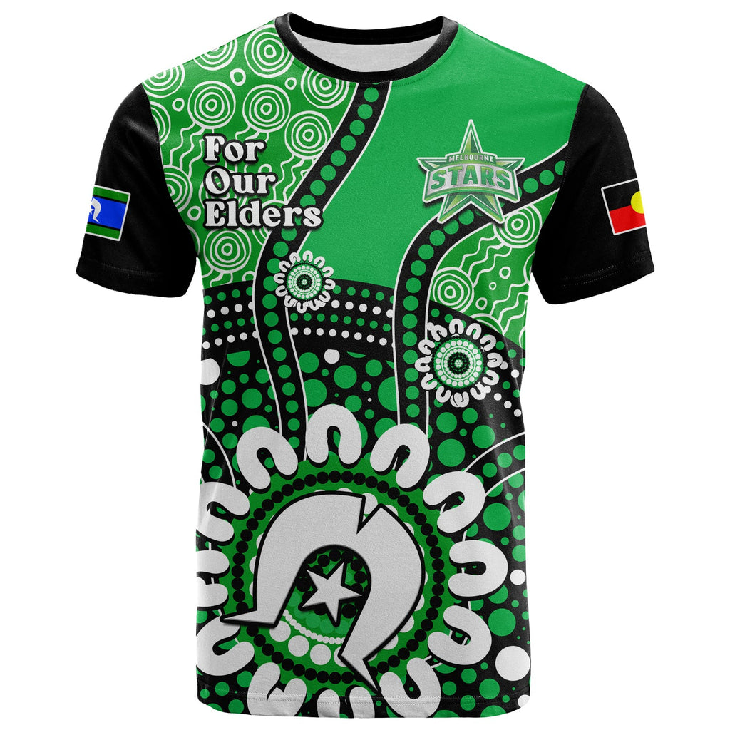 custom-text-and-number-melbourne-stars-naidoc-2023-t-shirt-indigenous-for-our-elders
