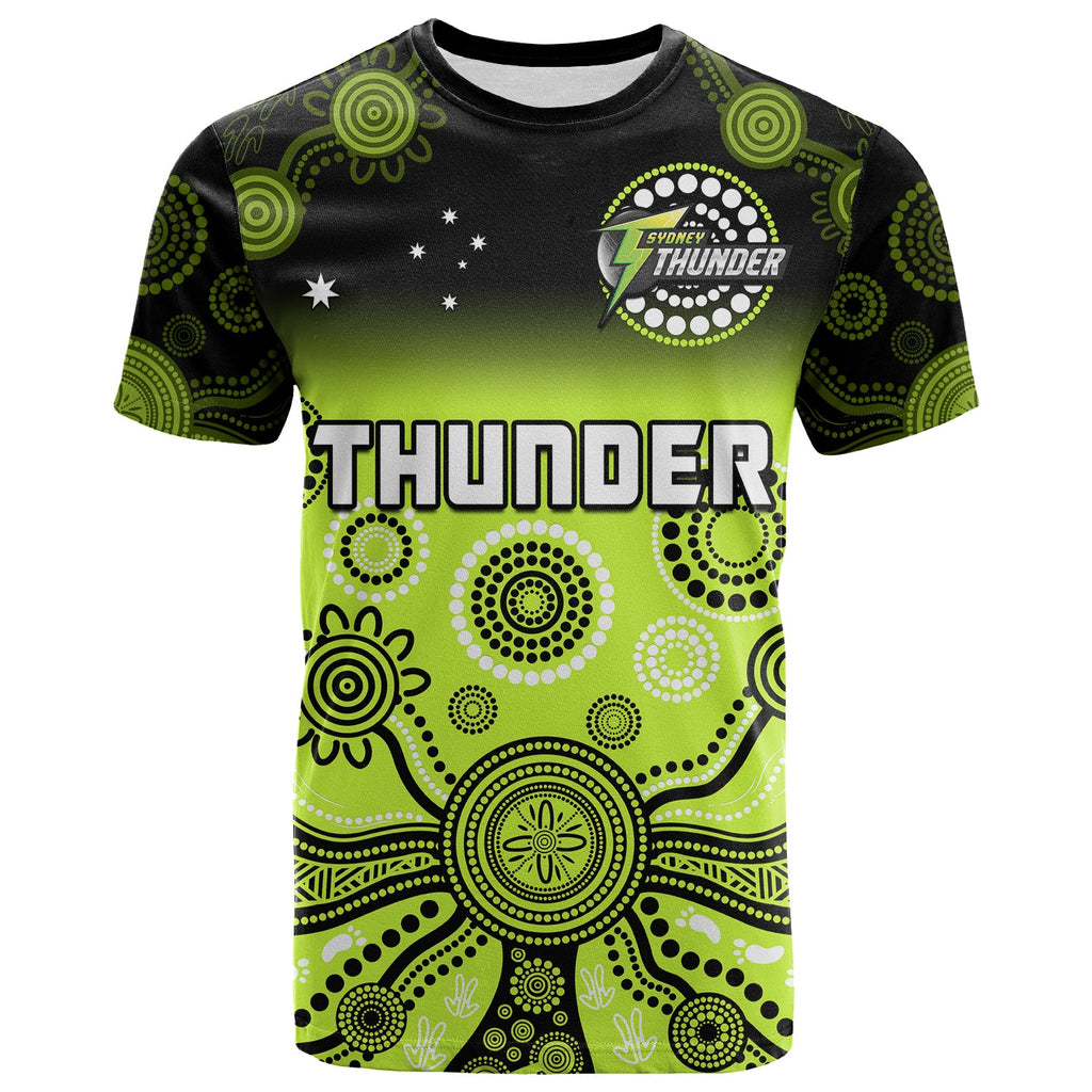 custom-text-and-number-thunder-t-shirt-sydney-gradient-aboriginal-art