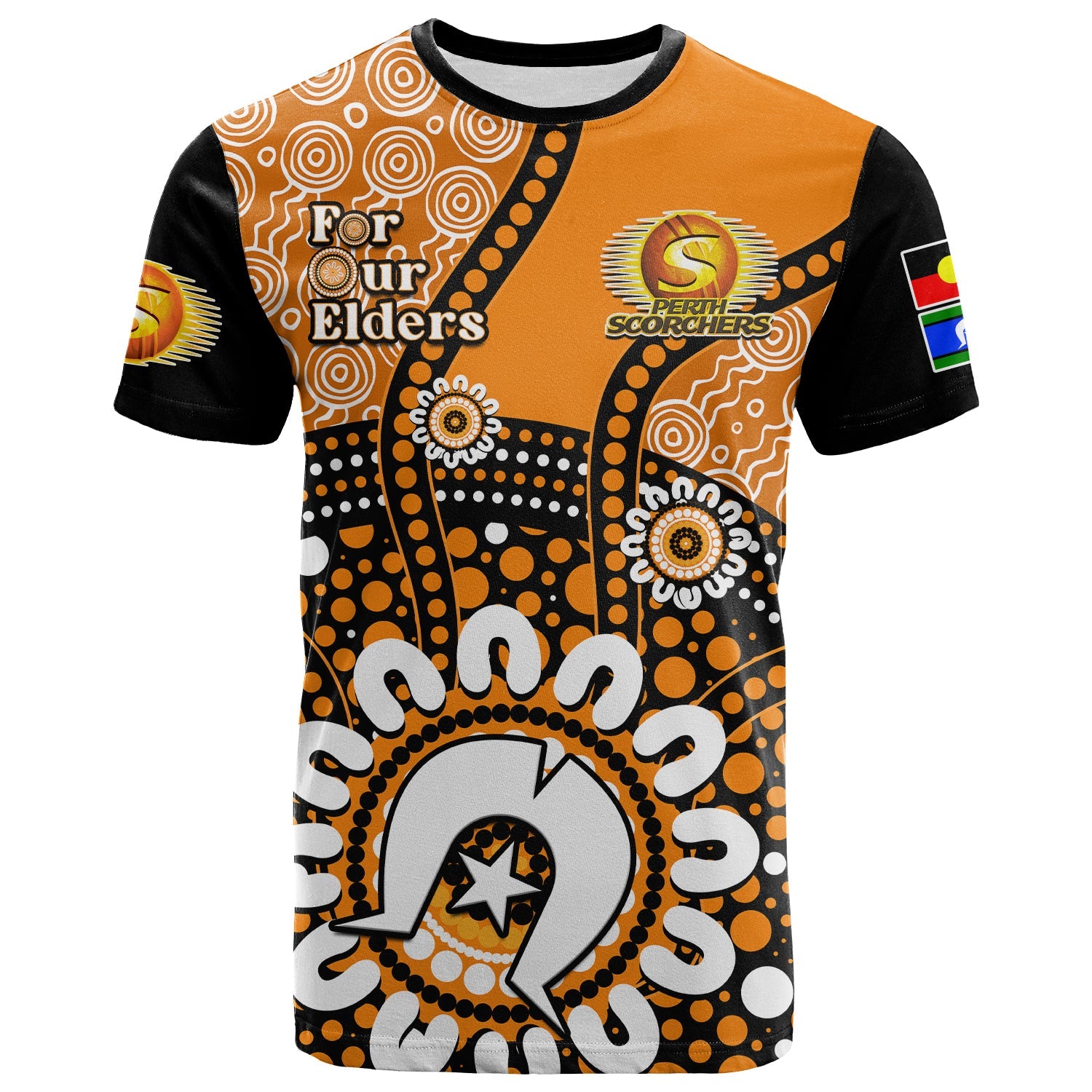 custom-text-and-number-perth-scorchers-naidoc-2023-t-shirt-indigenous-for-our-elders