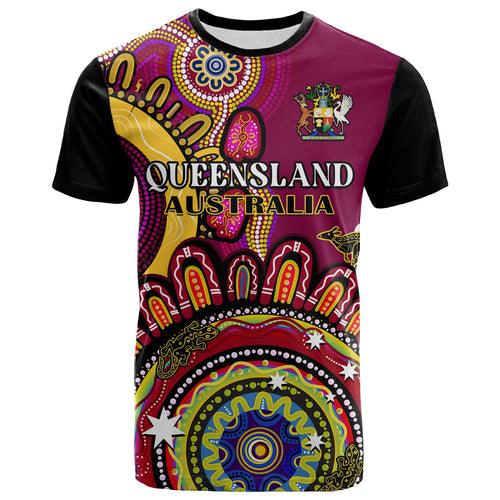 queensland-state-t-shirt-qld-australian-indigenous-art