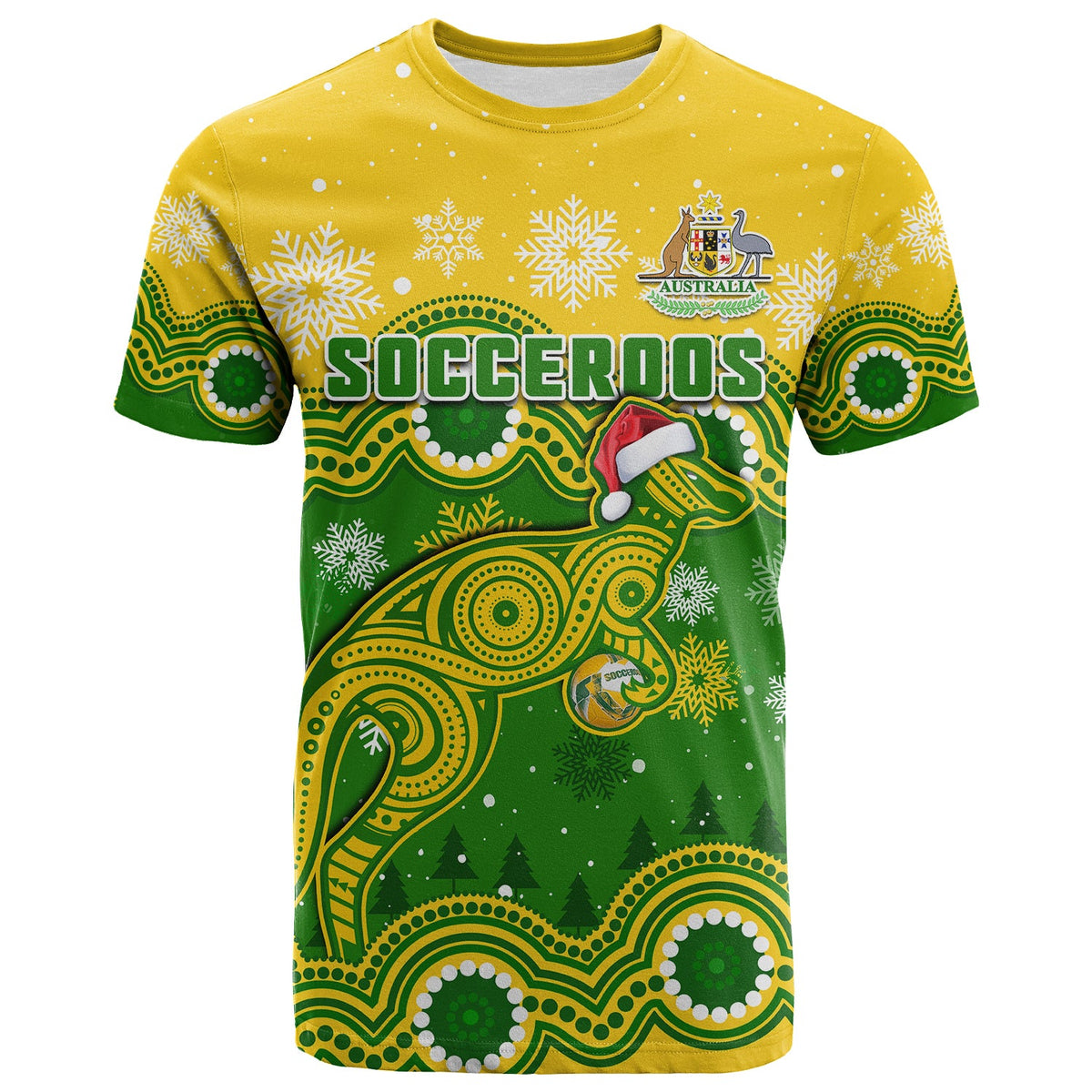 australia-soccer-christmas-t-shirt-socceroos-indigenous-kangaroo