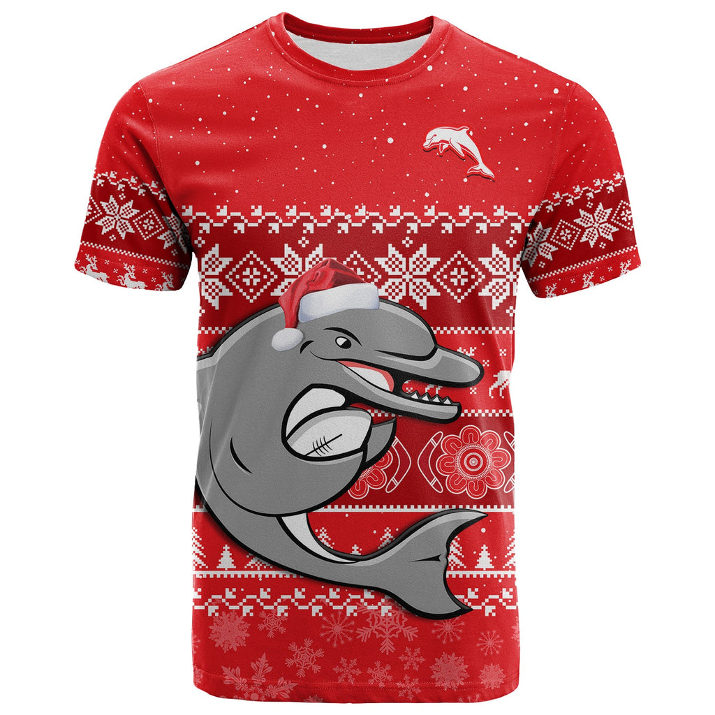 custom-personalised-dolphins-rugby-t-shirt-indigenous-merry-christmas