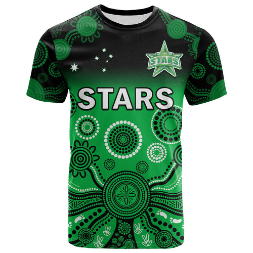 stars-cricket-t-shirt-melbourne-team-green-gradient-aboriginal-art