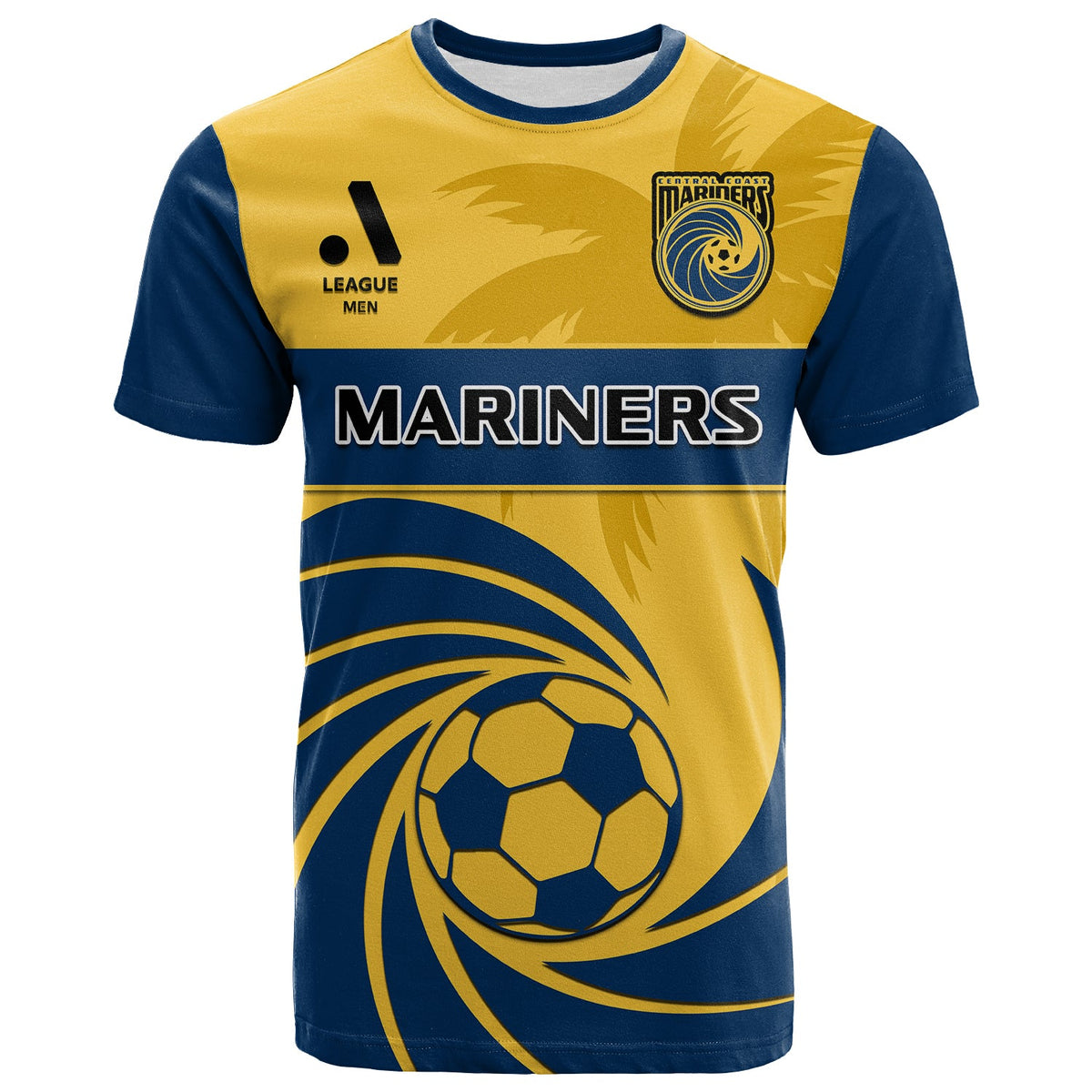 custom-text-and-number-central-coast-football-t-shirt-a-league-men-mariners-2004-palm-tree-simple-style