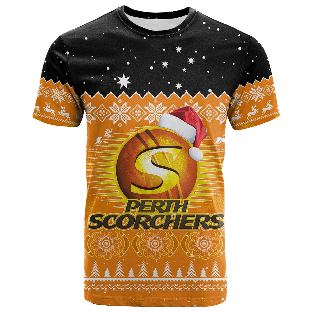 perth-scorchers-cricket-t-shirt-aboriginal-merry-christmas