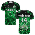 custom-text-and-number-stars-cricket-t-shirt-melbourne-team-green-gradient-aboriginal-art