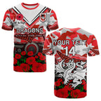 custom-text-and-number-dragons-rugby-anzac-2023-t-shirt-aboriginal-mix-poppy-lest-we-forget
