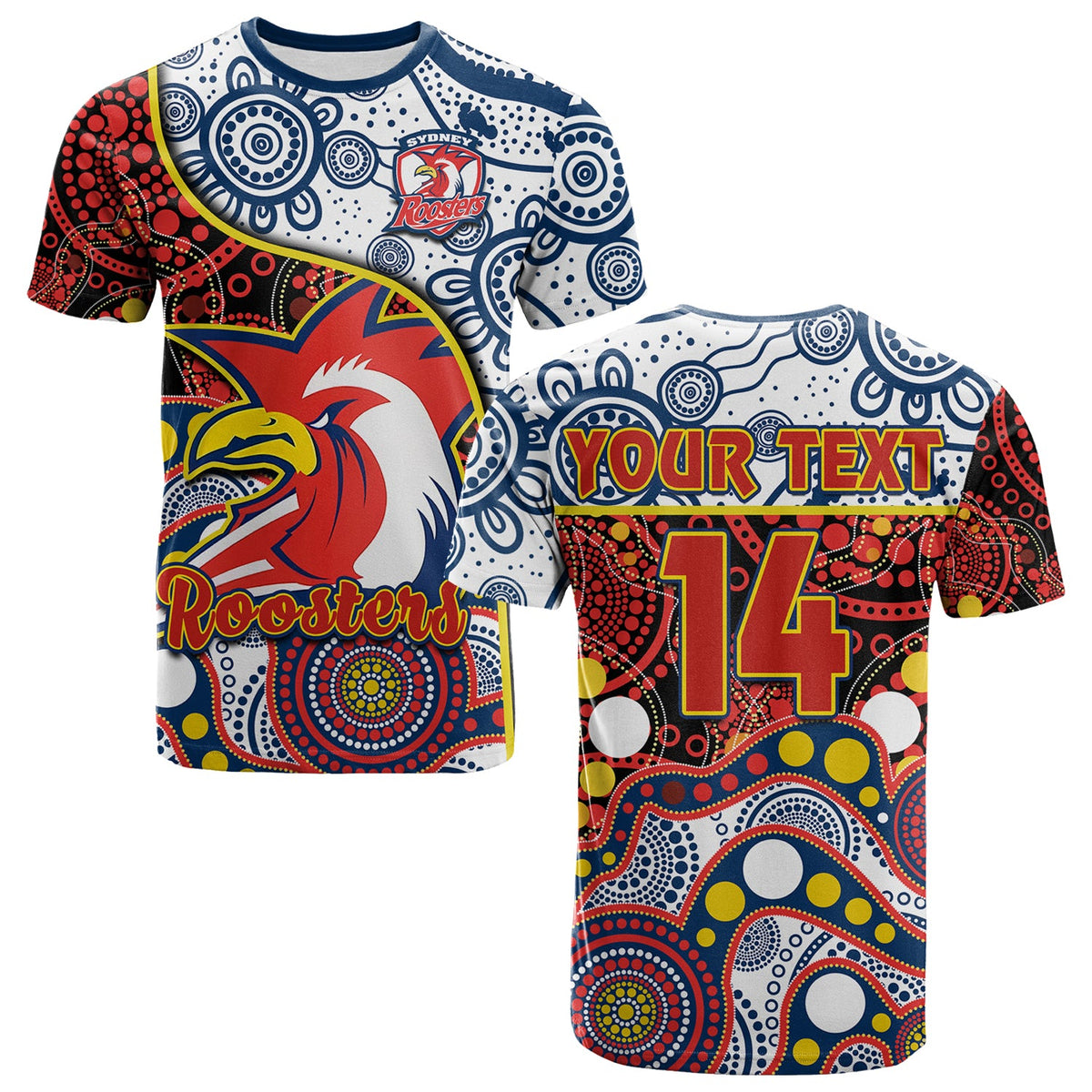 custom-text-and-number-roosters-rugby-t-shirt-easts-1908-aboriginal-artsy-premiers