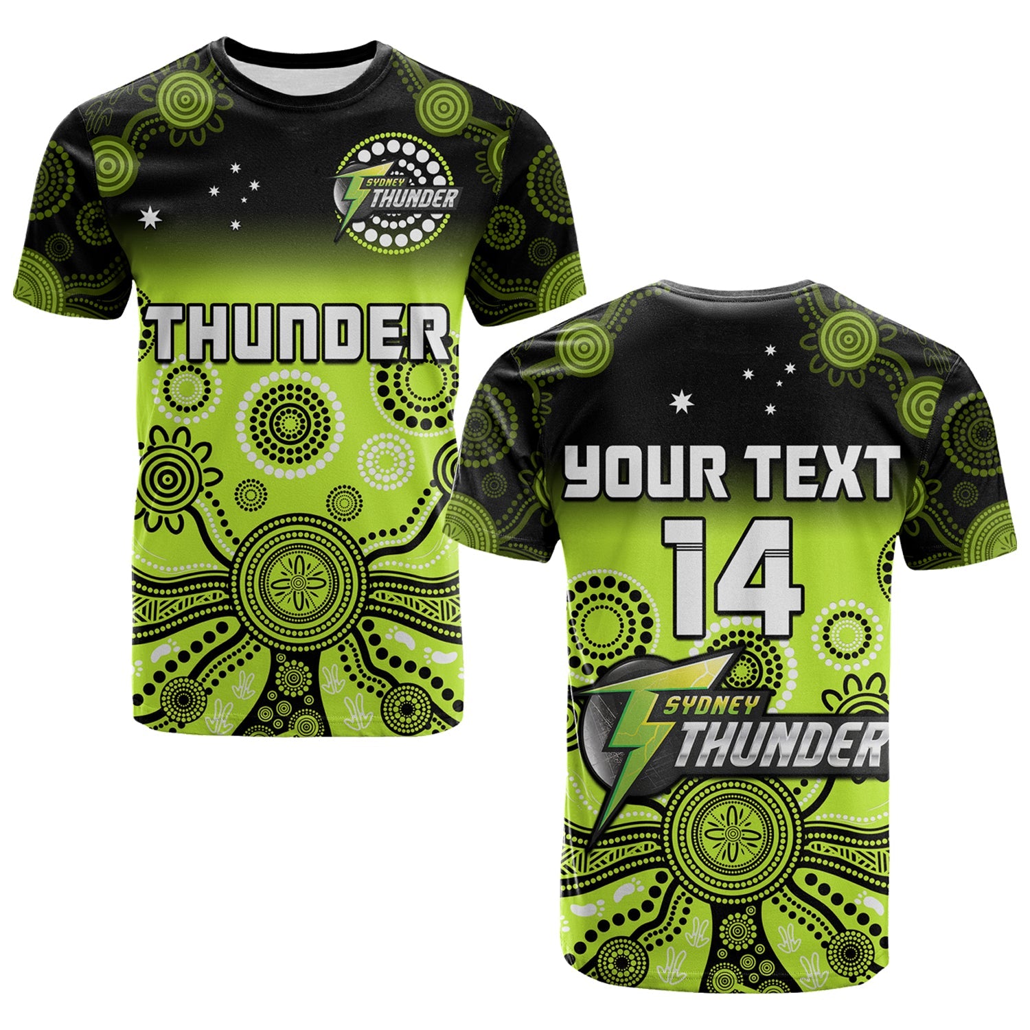 custom-text-and-number-thunder-t-shirt-sydney-gradient-aboriginal-art