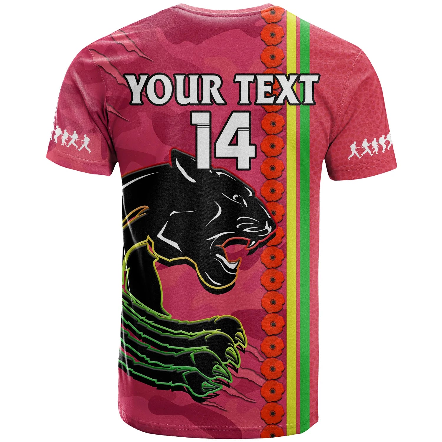 custom-text-and-number-panthers-rugby-anzac-t-shirt-aboriginal-mix-poppy-camouflage-pink