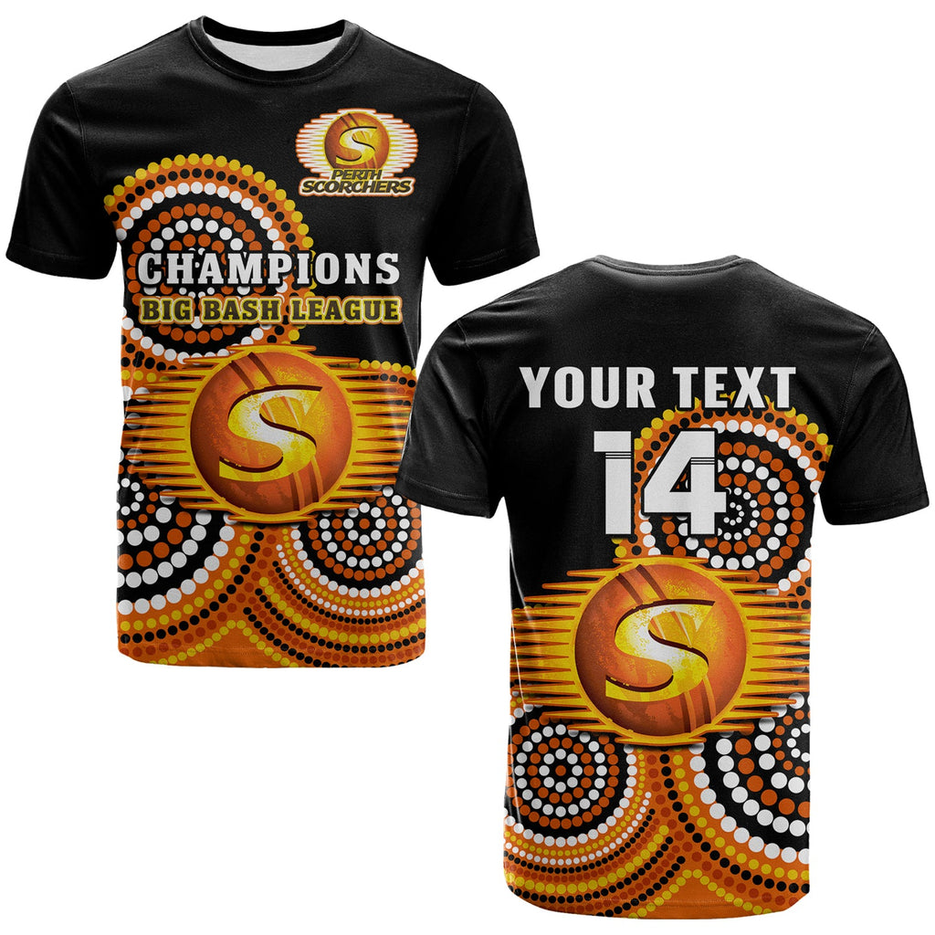 custom-text-and-number-perth-scorchers-cricket-t-shirt-champions-bbl12-proud-indigenous-art