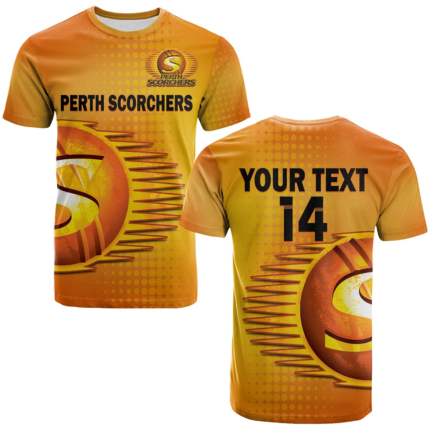 custom-text-and-number-perth-scorchers-cricket-2023-t-shirt-simple-style